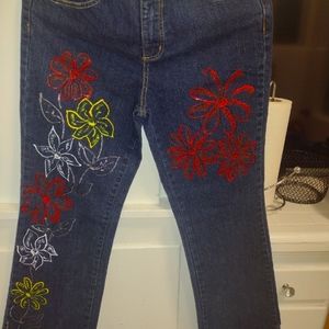 Hand Painted Jeans